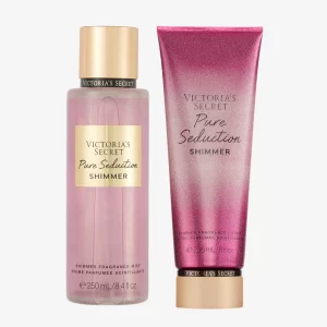 Kit Body Splah + Creme Hidratante Pure Seduction Shimmer Victoria’s Secret 236ml+250ml